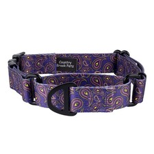 Kindred Reflective Martingale Dog Collar with Metal Buckle - Paisley Collection