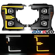 Fit 20-22 Ford Super Duty LUXX-Series LED Projector Headlights Black