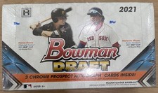 BRAND NEW! SEALED! 2021 Bowman Draft Baseball Jumbo Hobby Box 3 Autos