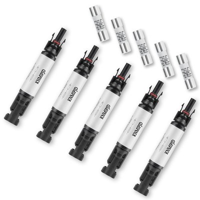 KNMIPJD Solar Fuse Holder 15Amp 1000V Panel 5PCS 15A mc4 