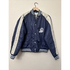 VTG 80s Dallas Cowboys Letterman Jacket Medium Football Stahl Urban Satin USA