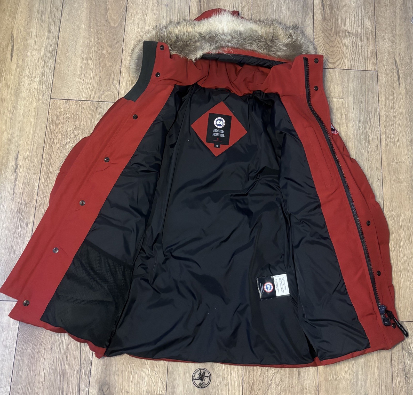 CANADA GOOSE Wyndham Parka Heritage Men's Red Marine Jacket Size L RRP £1450 image 5