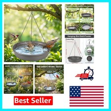 Elegant 2-in-1 Hanging Bird Bath Feeder for Garden - Weather-Resistant Design