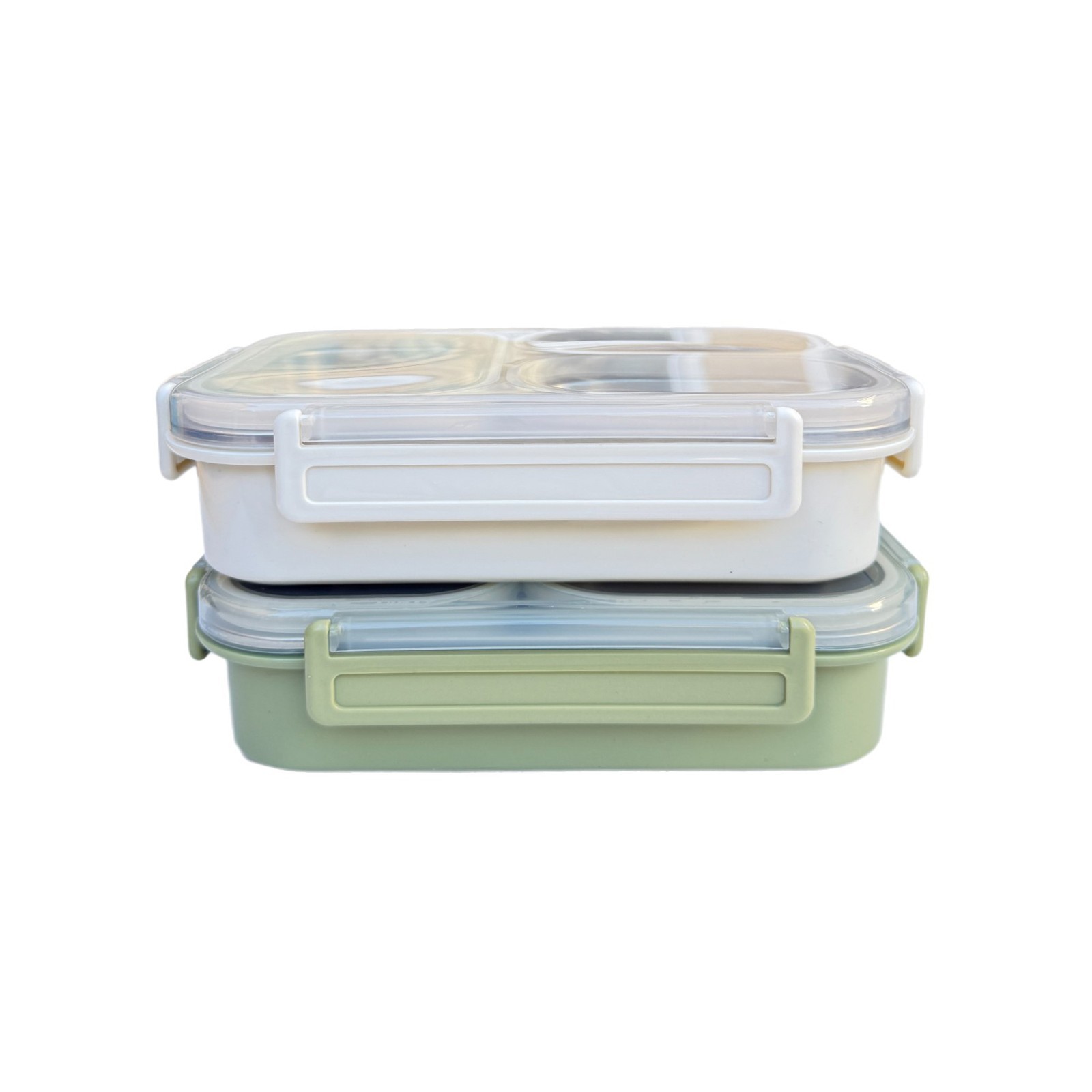 Bento Box Lunch Box Stainless Steel Food Container with 3 Compartments is Sealed