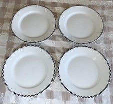 MINT Set of (4) Oneida Crown Rego Black Check...