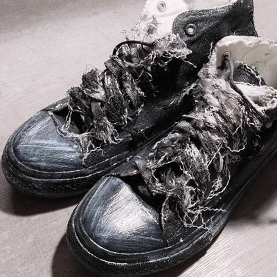Herren High-Top Sneaker Schwarz EU 44  Freizeit