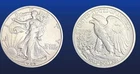 1942 (S) Walking Liberty Silver Half Dollar, AU+, 90% Silver US 50¢ Coin