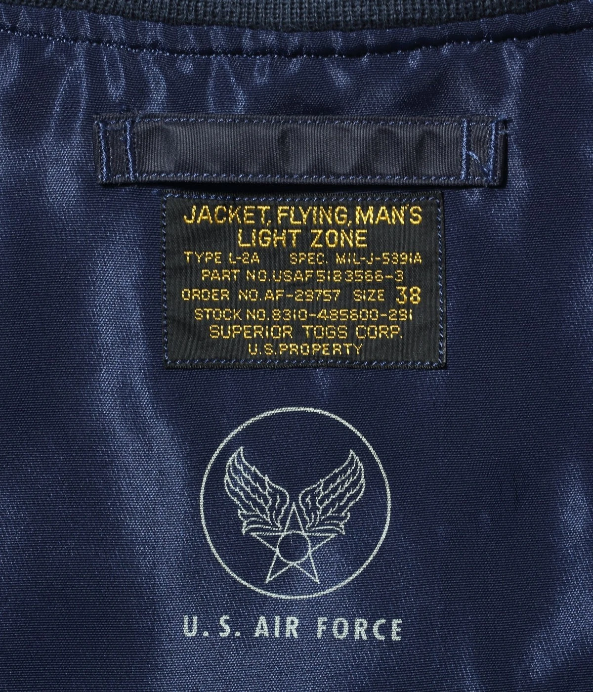 BUZZ RICKSON'S Lot No. BR12984 Type L-2A SUPERIOR TOGS CORP. JACKET Japan image 3