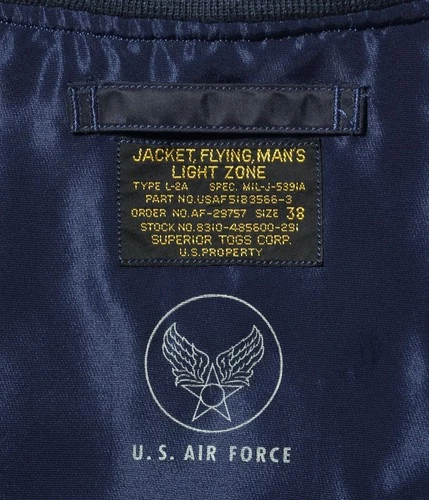 BUZZ RICKSON'S Lot No. BR12984 Type L-2A SUPERIOR TOGS CORP. JACKET Japan image 3
