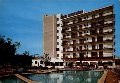 Hotel Paradis Pineda de Mar Spain vintage postcard c292
