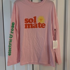 Electric And Rose Women’s Long Sleeve Tee Sol Mate Size Small