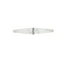 Grainger Industrial Strap Hinge: Steel, 1 1/4 in Leaf Ht, 4 in Leaf Wd, 2 PK