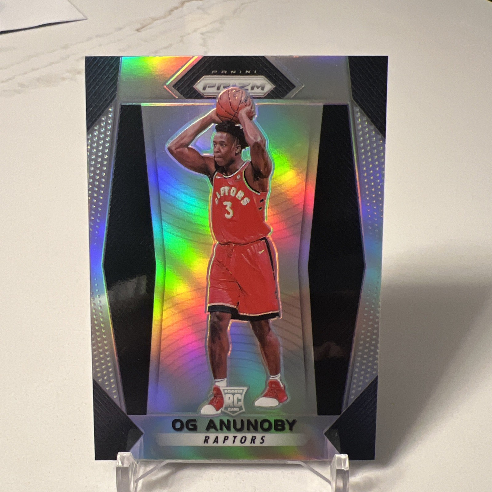 2017-18 PRIZM SILVER OG ANUNOBY ROOKIE- KNICKS STAR- SP