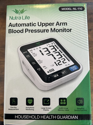 #ad Nita Life Automatic Upper Arm Blood Pressure Monitor Model: NL 110 $35.00