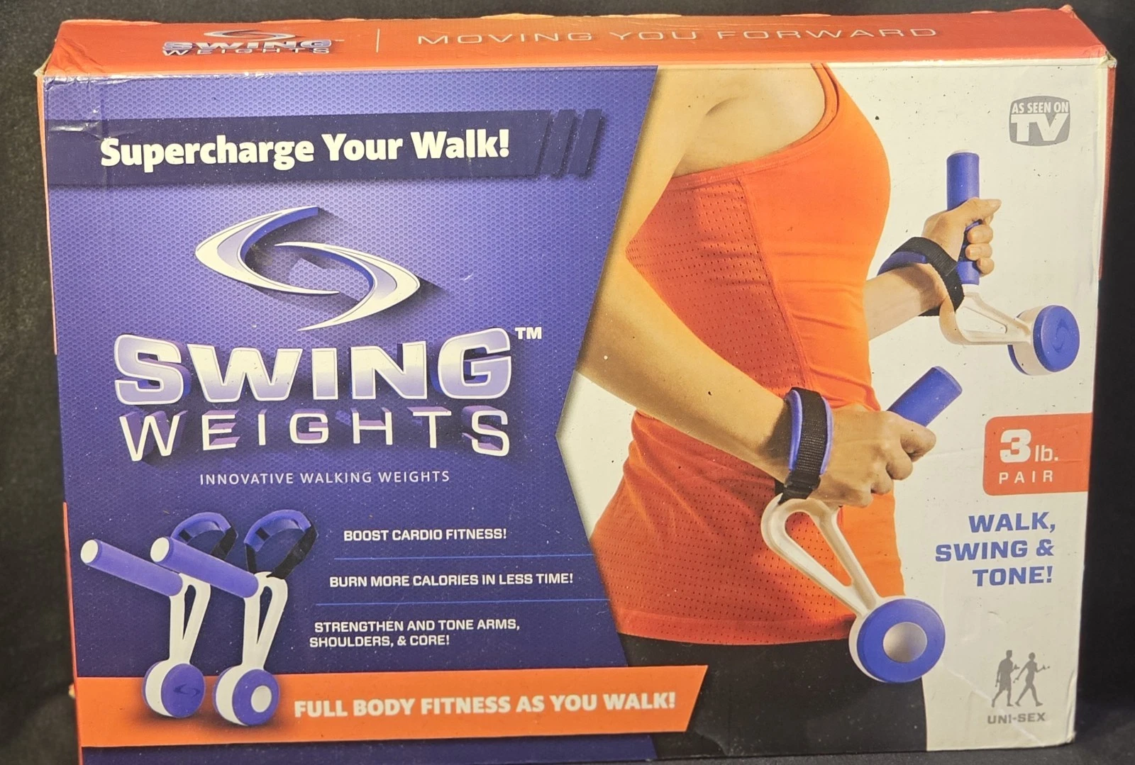 Swing Weights Innovative BLUE Walking 3 Pounds Weight Cardio Walk Swing Tone NEW