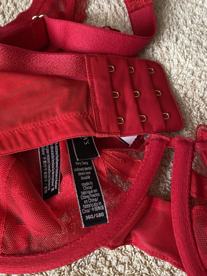 VICTORIA'S SECRET Ungefütterter Balconnette-BH mit Spitze EU80/G  Gr.36 - Bild 4 von 4
