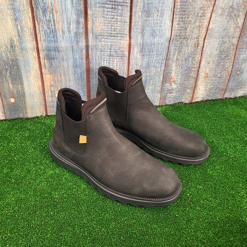 Hey DUDE Stivali Uomo UK 11, EU 45 Nero 100% Pelle Stivali Chelsea - Foto 11 di 14