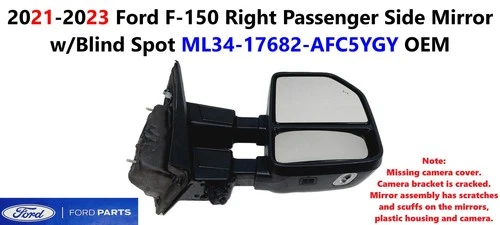 2021-2023 Ford F150 Right Passenger Side Mirror w/Blind Spot ML34-17682-AFC5YGY