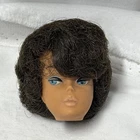 Vintage 1960s Brunette Bubble Cut Bubblecut Barbie Doll Head Only Damaged vinyl