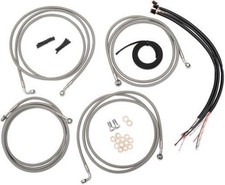 La Choppers LA-8006KT2A-16 Complete Handlebar Cable/Brake & Clutch Line/Wire Kit