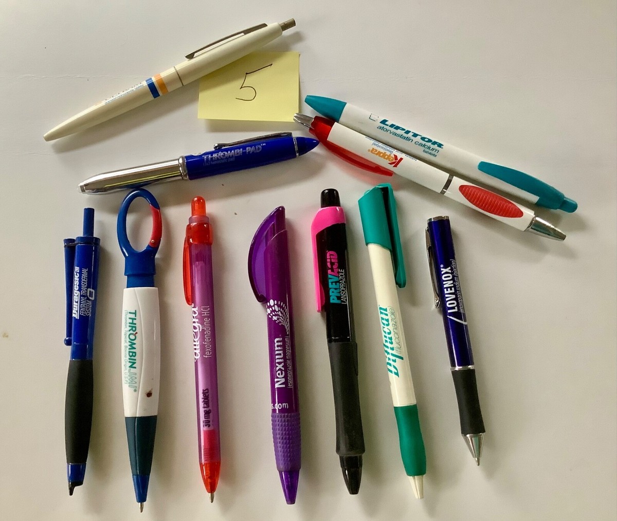 Lot of 11 Drug Rep Pharmaceutical Promo Advertising Pens