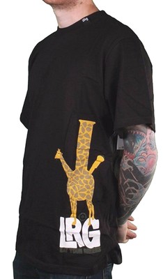 LRG Black or White Eat Your Greens Giraffe Shaped Bong Rasta Safari T-Shirt NWT