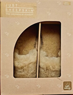 Just Sheepskin Ladies Lily Slipper Size Caramel UK