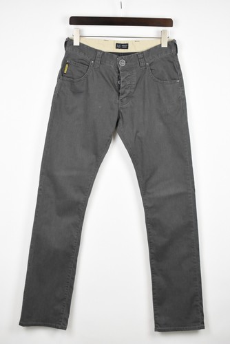 Grey Button Fly Slim Fit Jeans | eBay