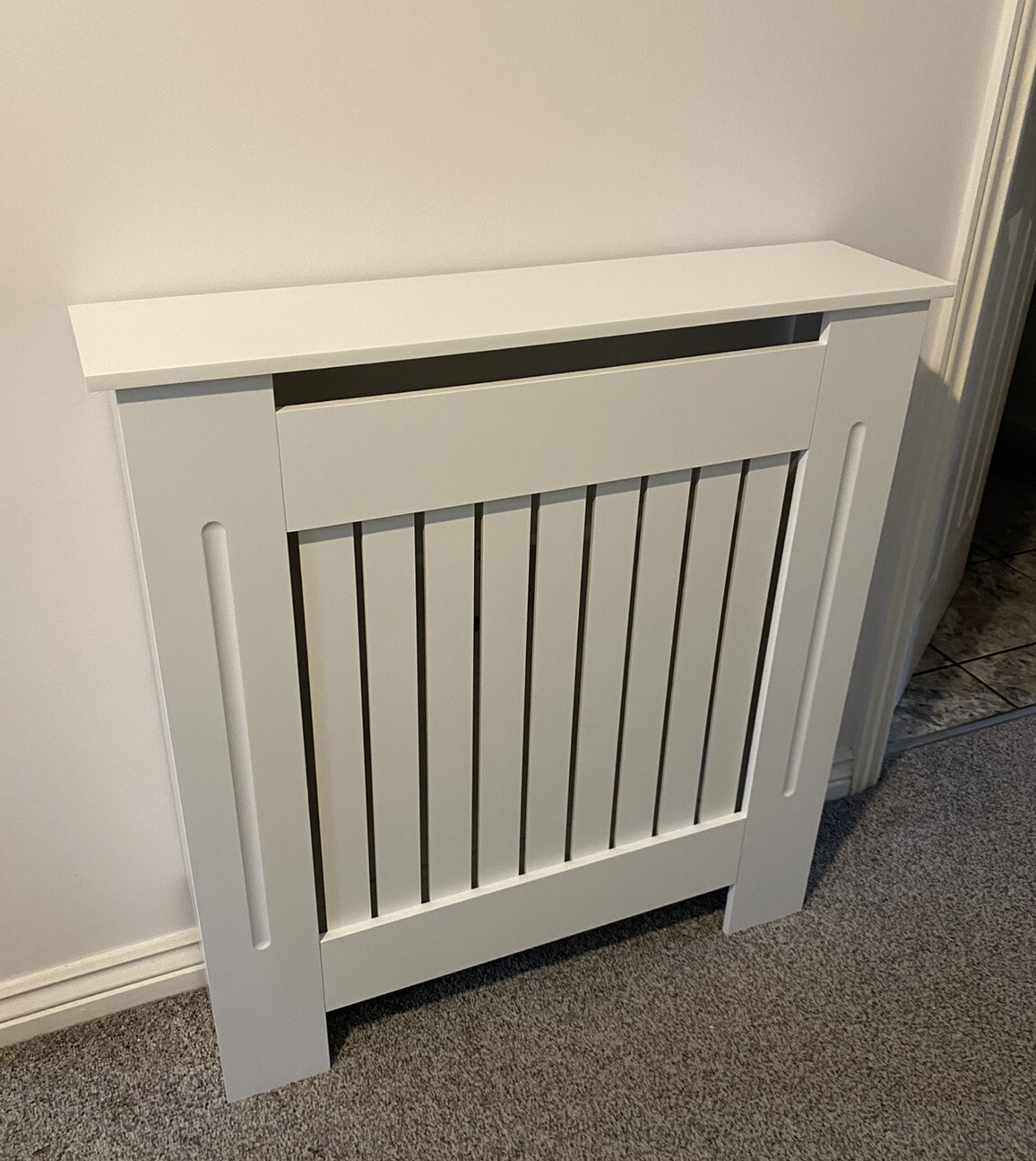 White Oypla Panelled Radiator Cover | eBay UK