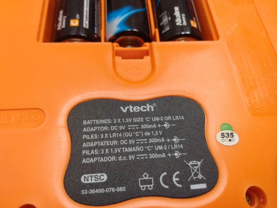 V-Tec V.Smile TV Learning System Console Joy-Stick 3 Cards & Power - Image 3 of 4