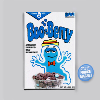 BOO BERRY CEREAL - 2" x 3" FRIDGE MAGNET (retro vintage box art count ...