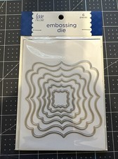 Love Nicole Embossing Die 6 pc Nesting Squares STC260