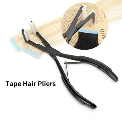 Professional inHair Extensions Plier Stainless Steel Tape Pliers Styling BlacKAD