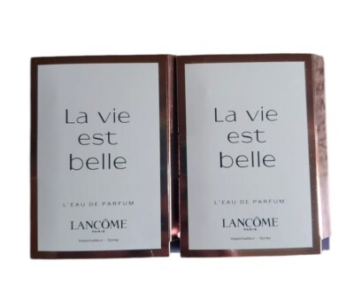 2X La Vie est Belle by Lancome Eau de Parfum Spray 1.2 mL Gift Mother s Holiday