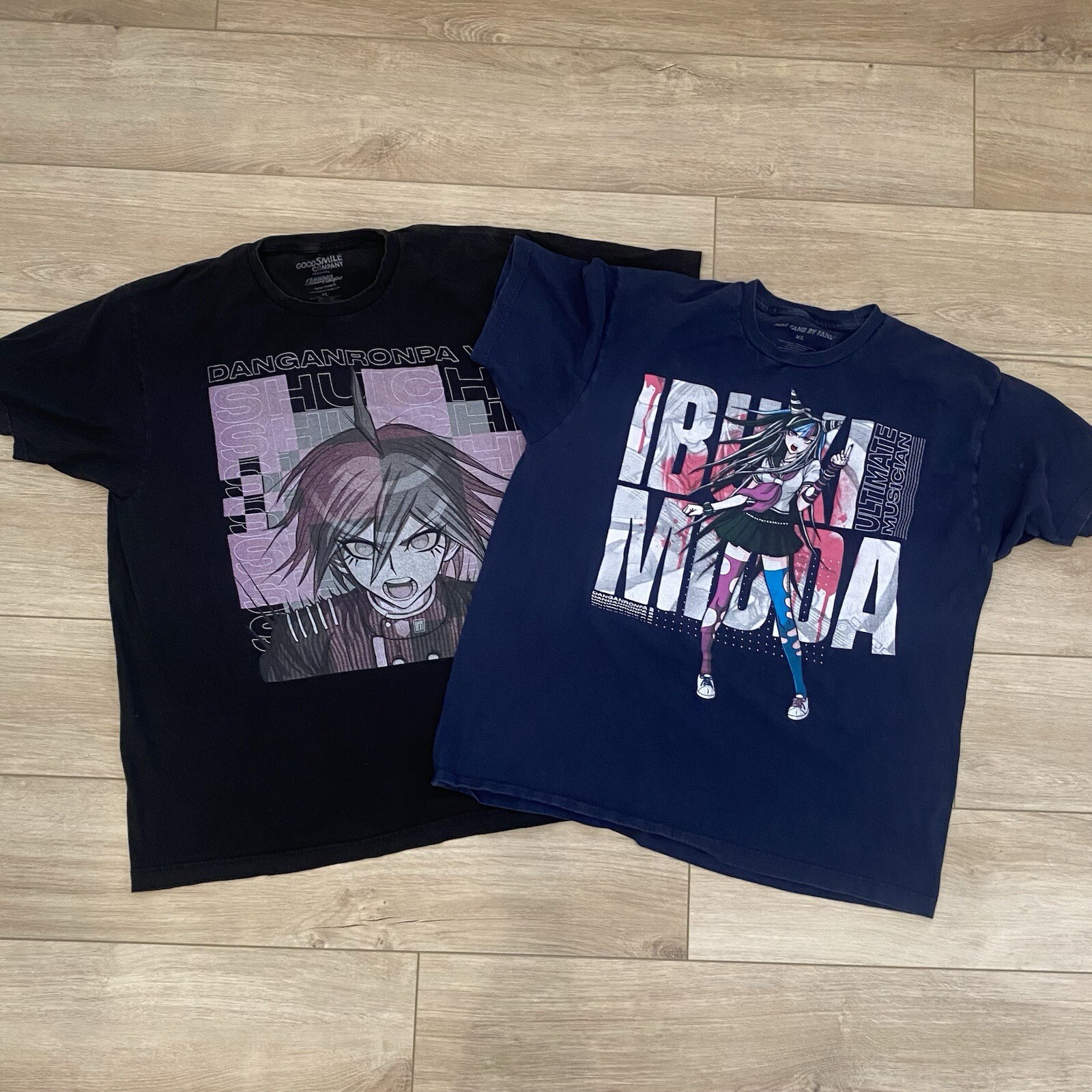 Danganronpa Anime Video Game Graphic Tees Adult Size XL Streetwear Goth Skater-image
