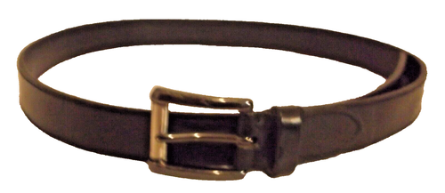 Liz Claiborne Black Top Grain Leather Belt L - Picture 1 of 3