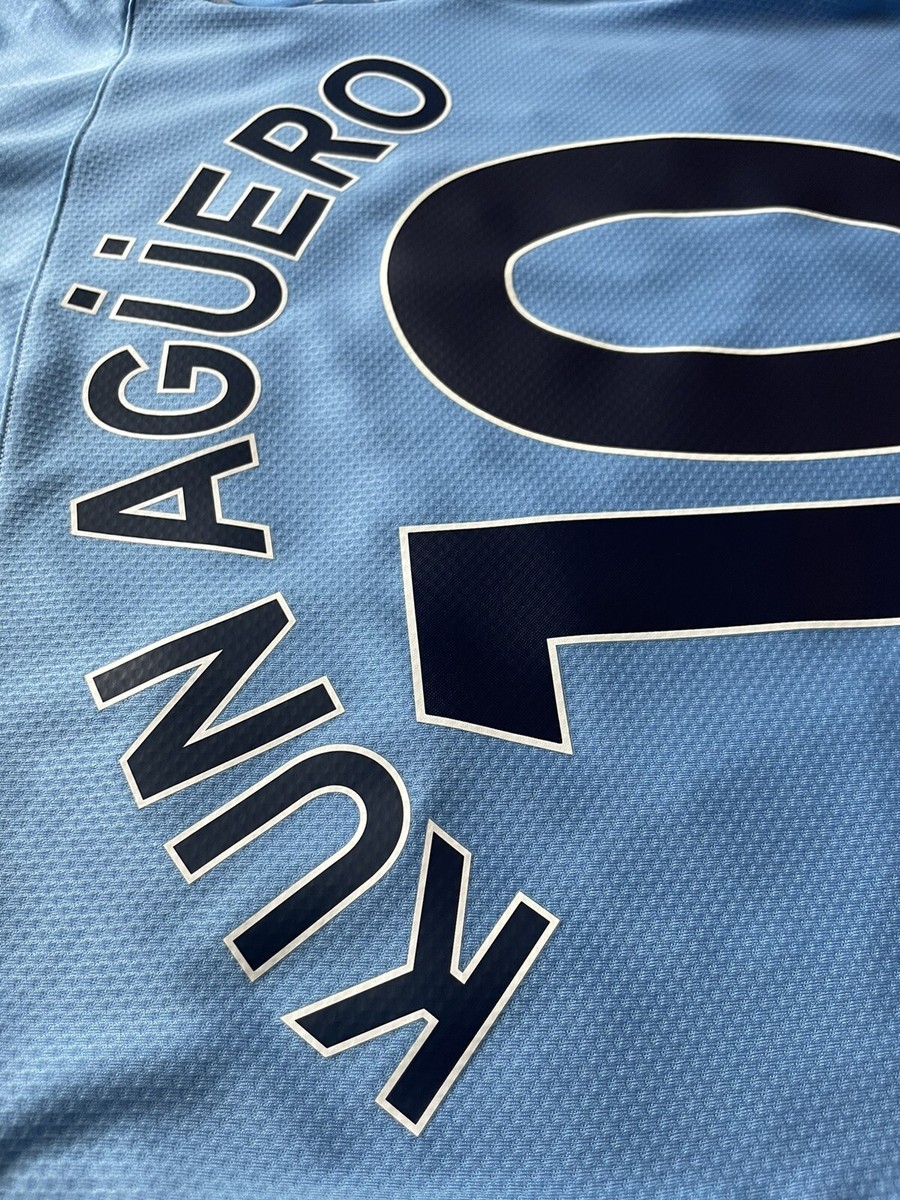 2020/21 Manchester City Home Jersey #10 Kun Aguero Small Puma Long