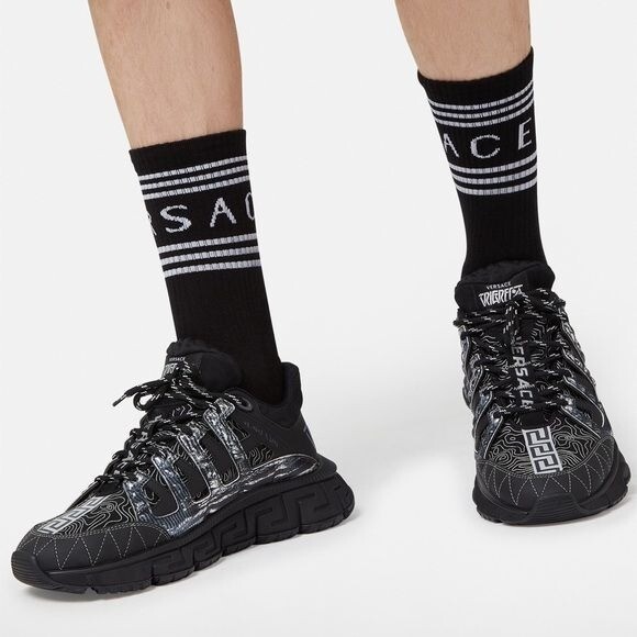 Versace Trigreca Lace-Up Sneakers | eBay