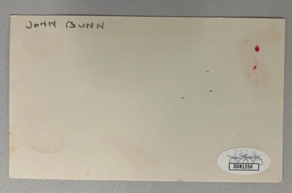 John Bunn Signed Index Card JSA Certified AUTO NCAA Stanford Coach HOF (d.1979)! - Image 3 of 4