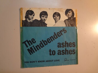 MINDBENDERS:(w/Eric Stewart Of 10CC)Ashes To Ashes-YouDon'tKnow-Denmark 7''66 PSL