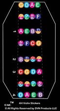 QMG Violins Kids/Adult Beginner Fingerboard and Fretboard Stickers