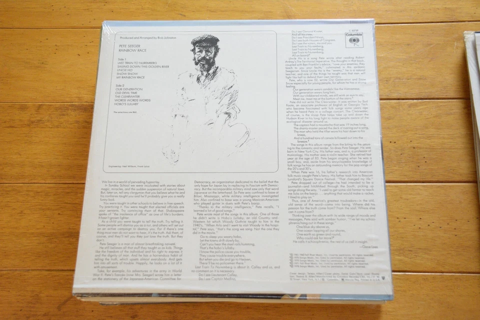 PETE SEEGER "RAINBOW RACE" LP [NEW SEALED] 12" VINYL RECORD ULTRA RARE  Foto 2 de 4