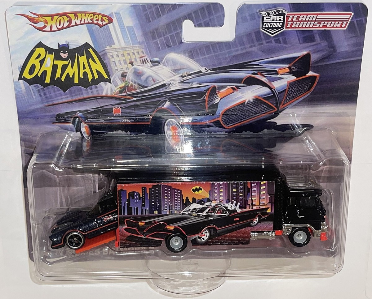 Custom Hot Wheels Team Transport 1966 TV Batmobile w/ Real