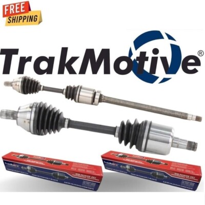 For Volvo C30 C70 S40 FWD Pair of Front CV Axle Shafts TrackMotive Set Automatic