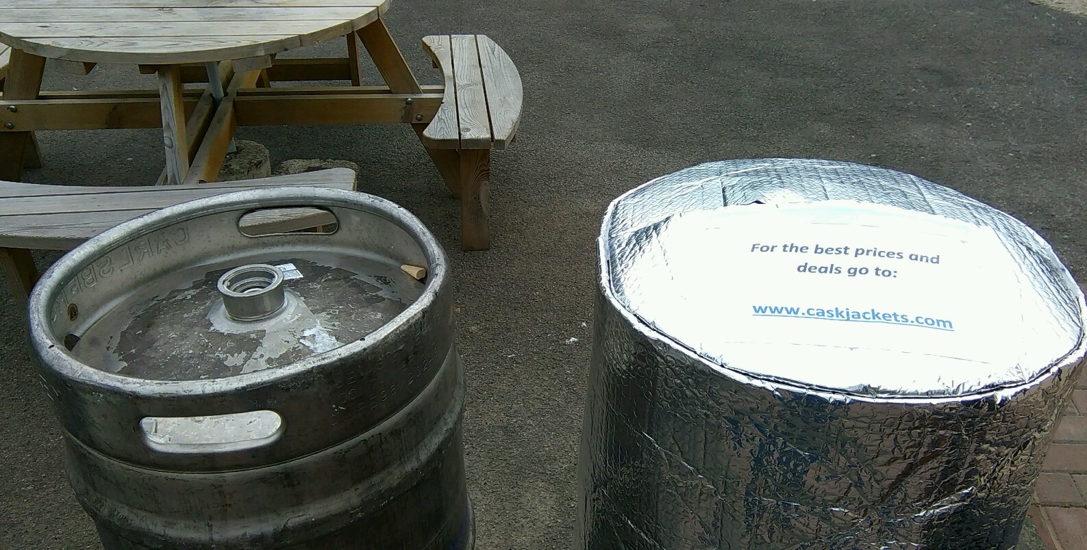 INSULATED KEG JACKET & 1 ICE BLANKE cooler cooling lager beer smooth
