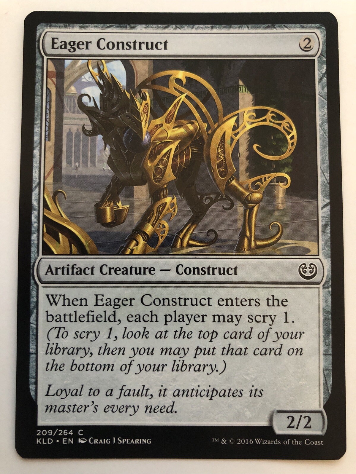 MTG Kaladesh Eager Construct 209/264 NM