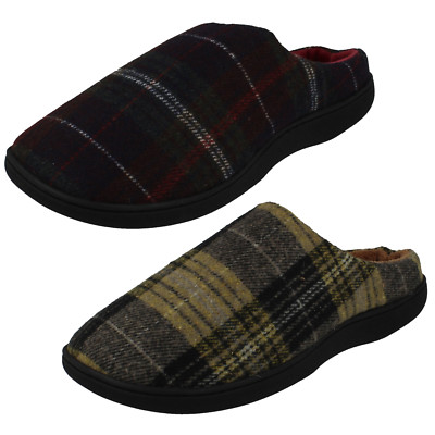 Herren Rosebank Slipper Karo Pantolette Alltag Freizeit Hausschuhe Morris