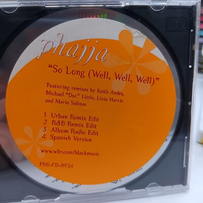 PHAJJA So Long well 4TRX Remix Edits & Spanish Track PROMO CD single 1997