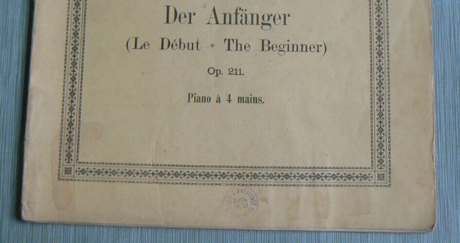 GURLITT The Beginner, Der Beginner,Op.211 Collection 2178 Litolff 1896 Piano Duet foto 6