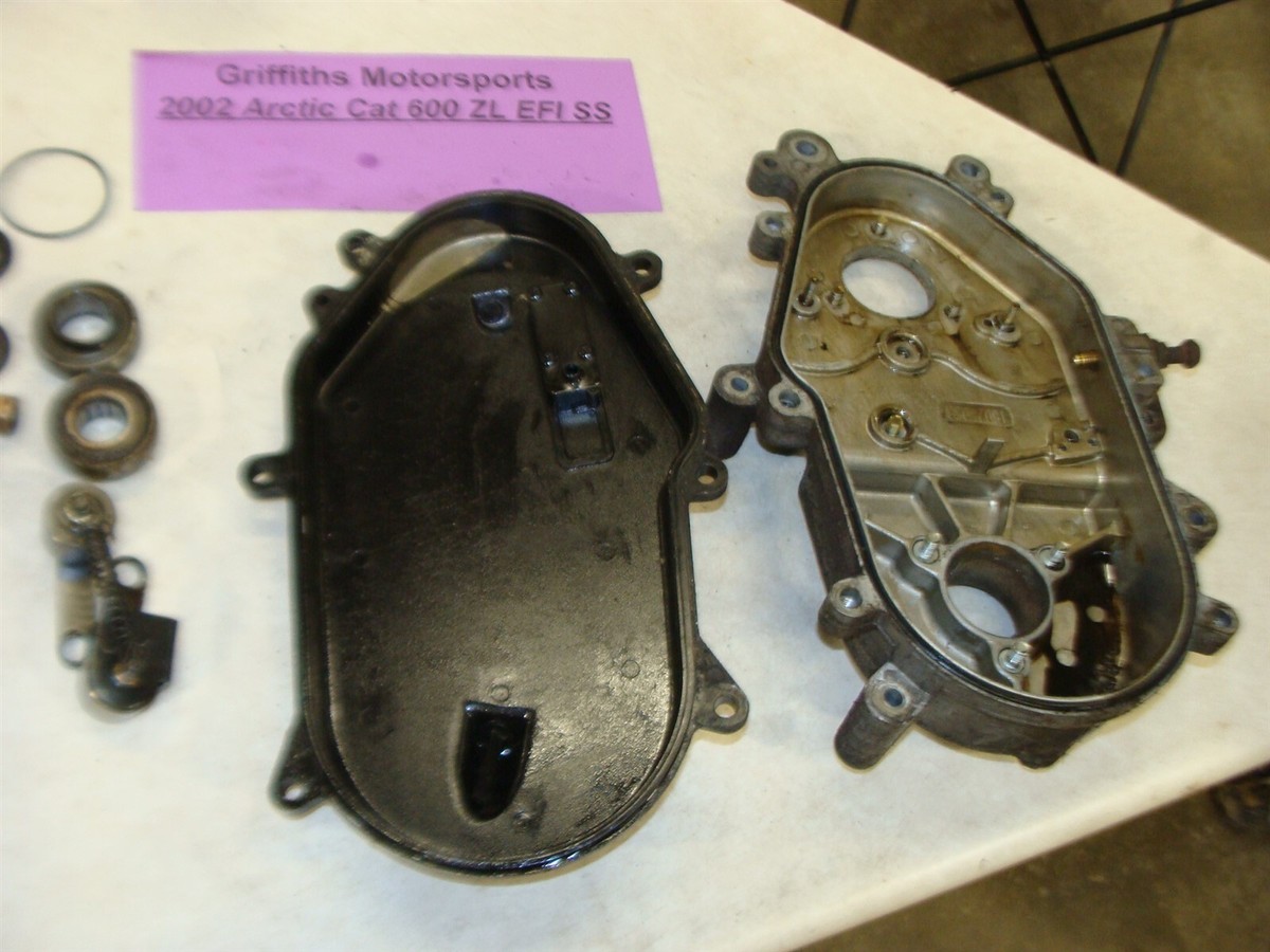 2002 ARCTIC CAT ZL600 EFI SS oem chaincase bearings hardware cover